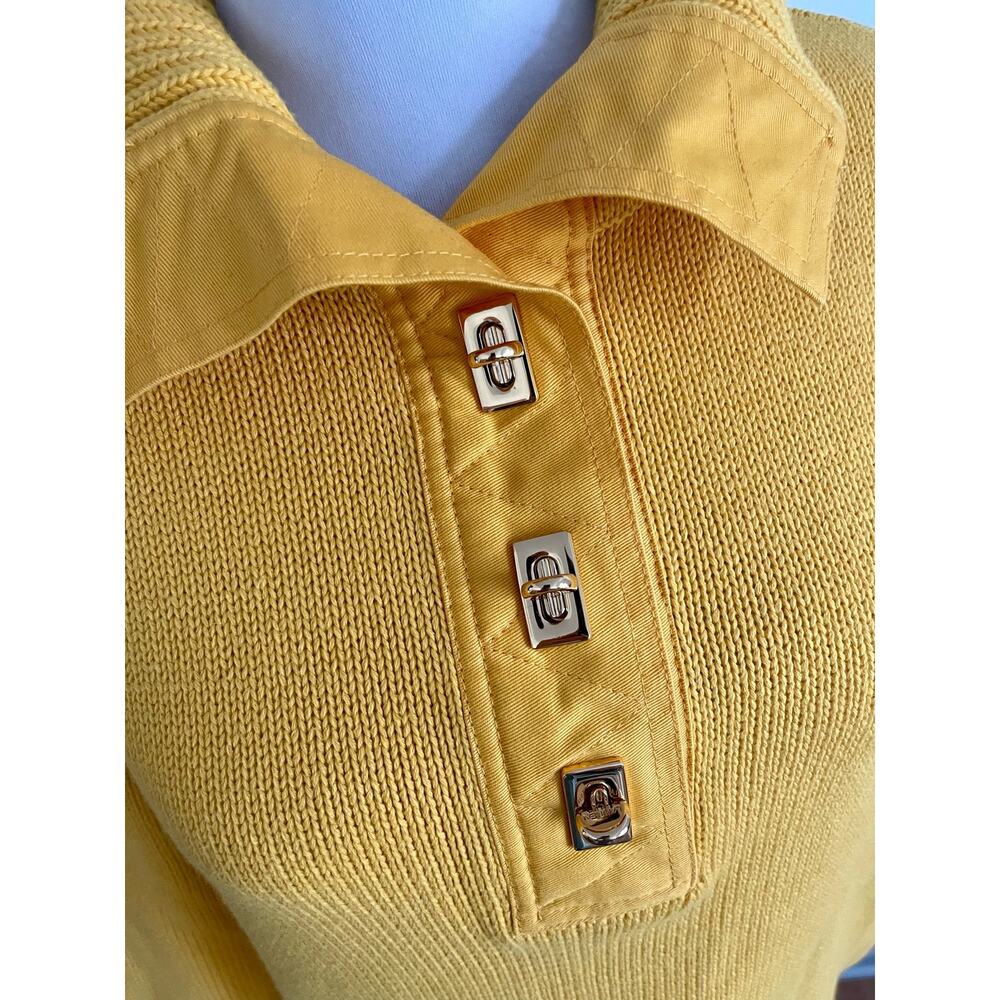 Lauren Ralph Lauren Sweater Gold Thumbuckle Large